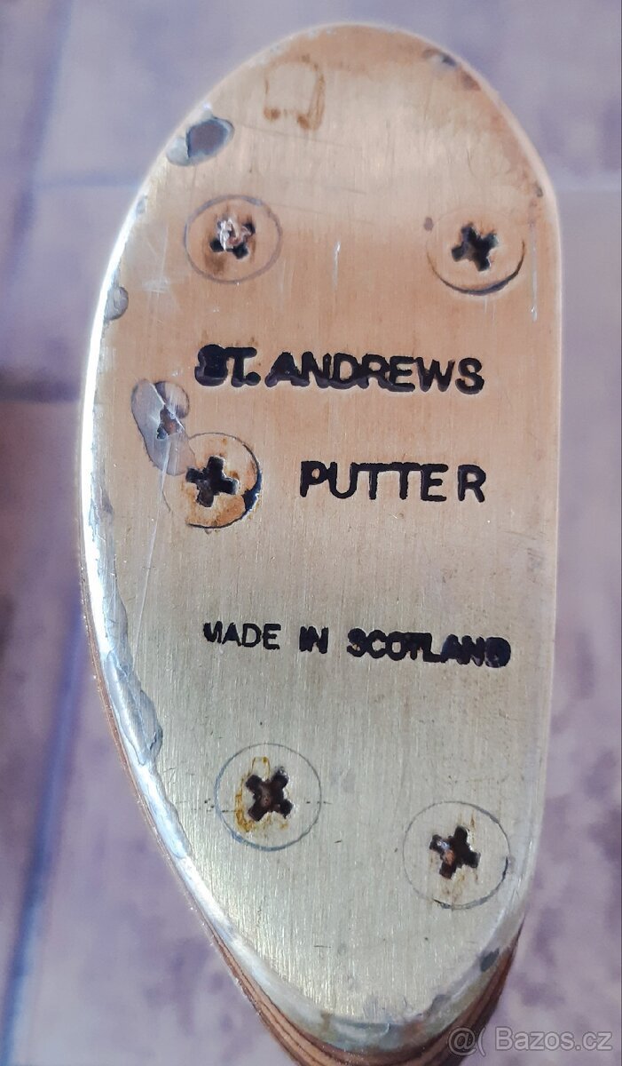 Patovací golfová hůl - putter St.Andrews