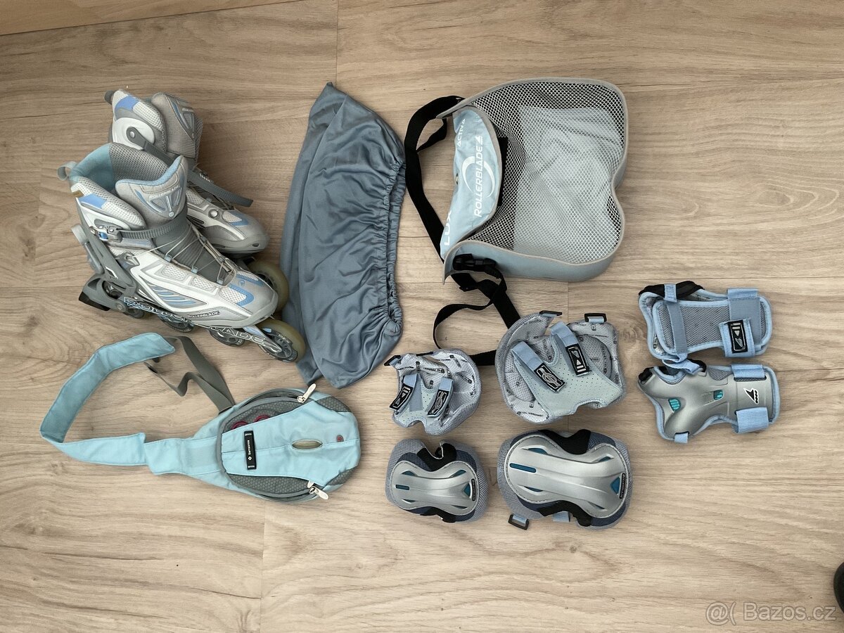 ROLLERBLADE brusle včetně chráničů velikost 42