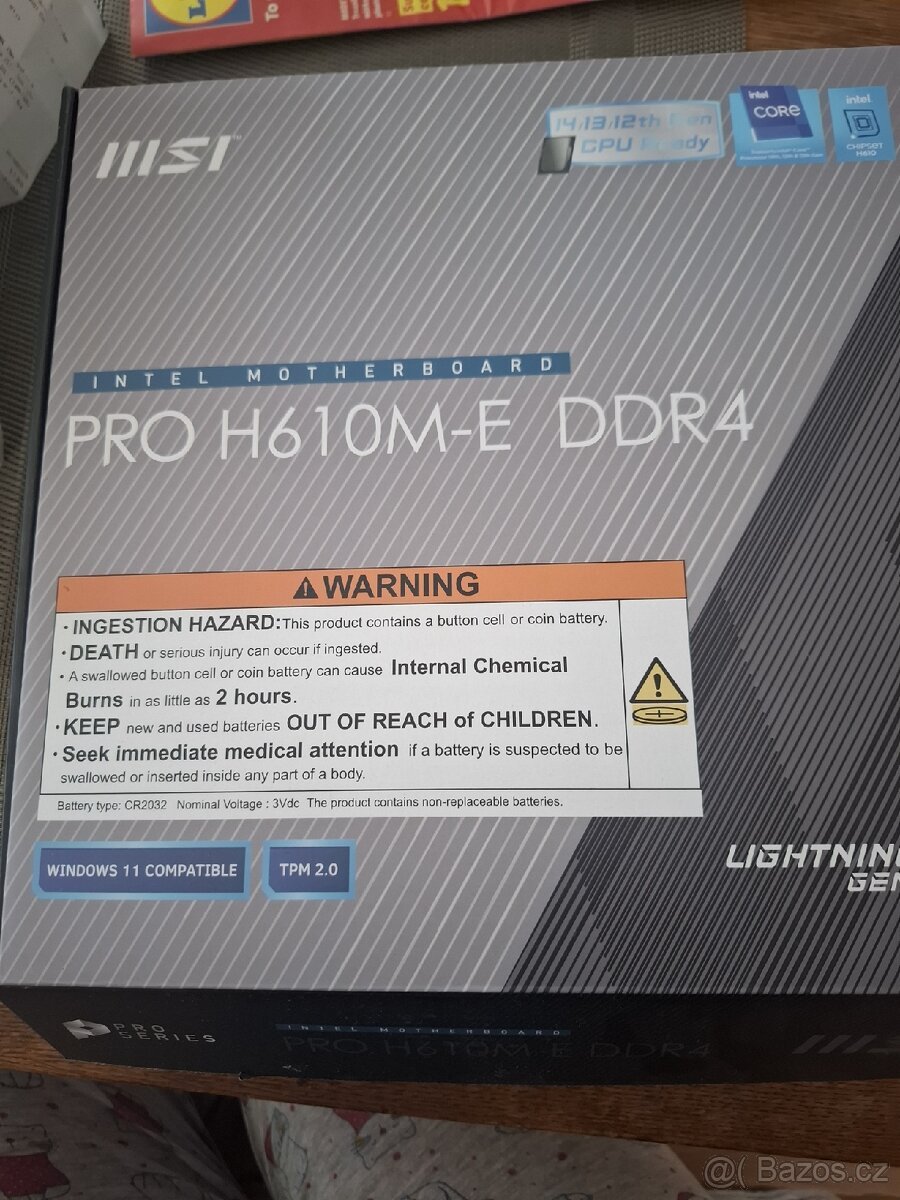 Základní deska MSI PRO H610M-E DDR4 – Nová, v záruce