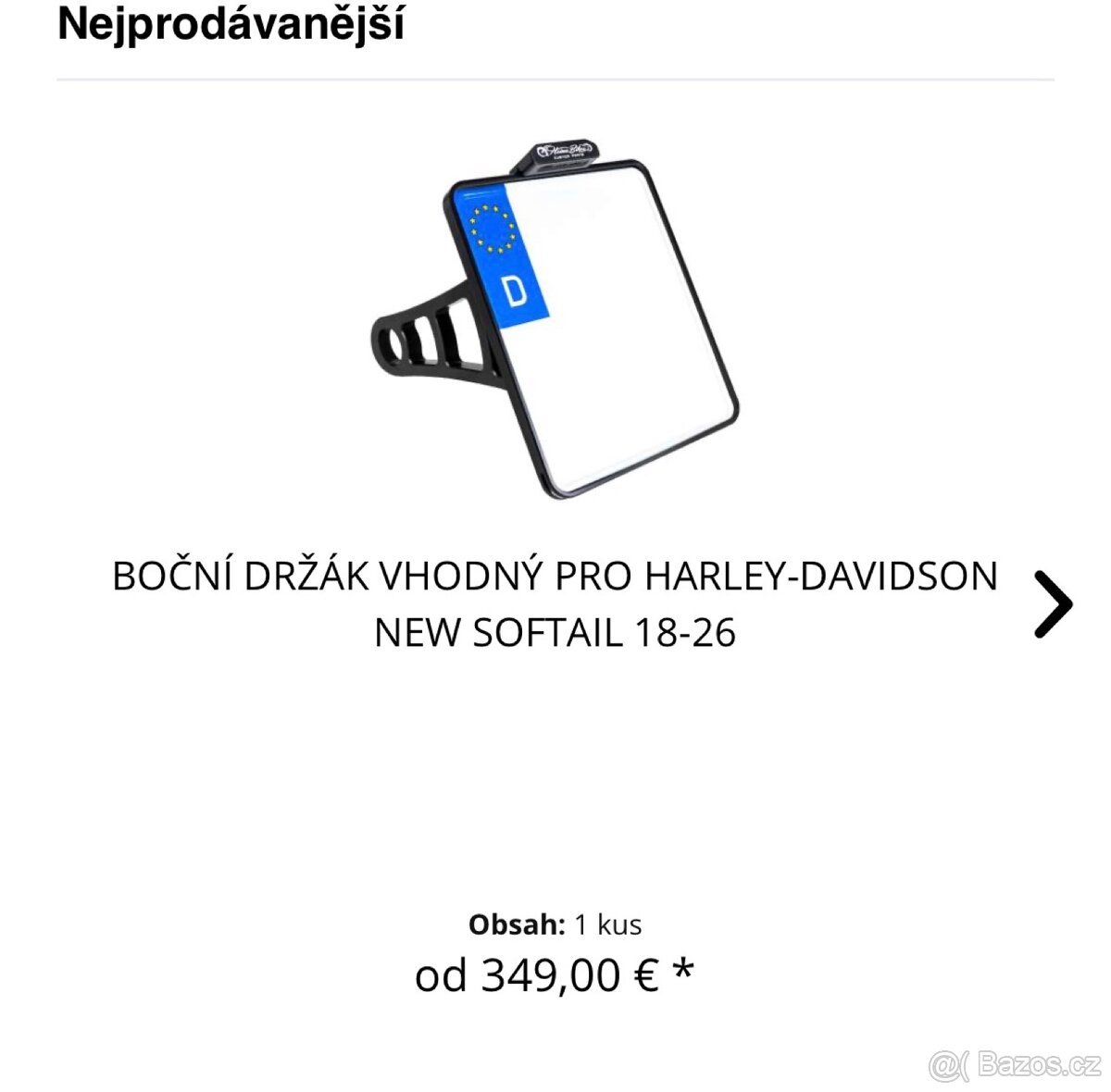 Držák SPZ Harley Davidson-Heinz Bikes výrobce.