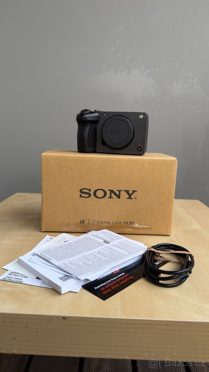 Sony FX30 Cinema Line - zaruka 5.5.2028