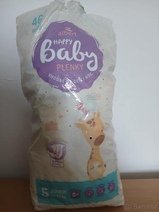 Otevřené nevyužité plenky velikosti 5 na 11-23kg, 22ks