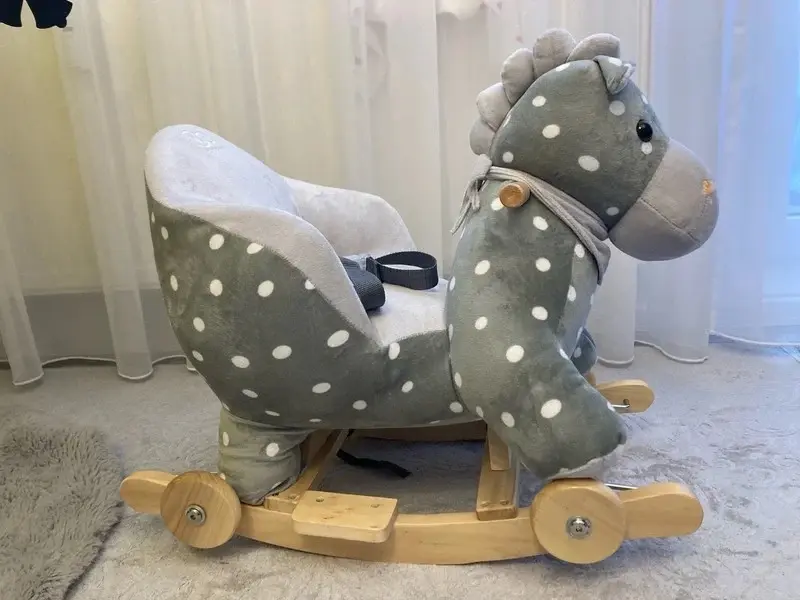 Plyšový houpací koník Kinderkraft