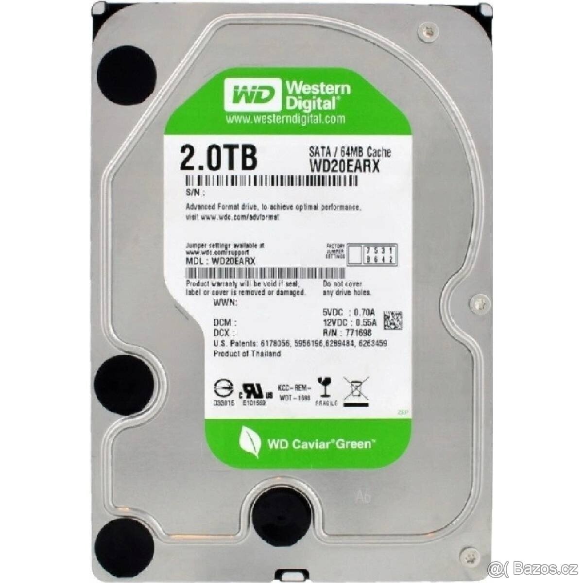 WD 2TB HDD (WD20EARX)