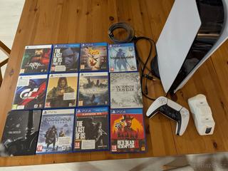 PlayStation 5 s mechanikou, kabelaz + 12 hier