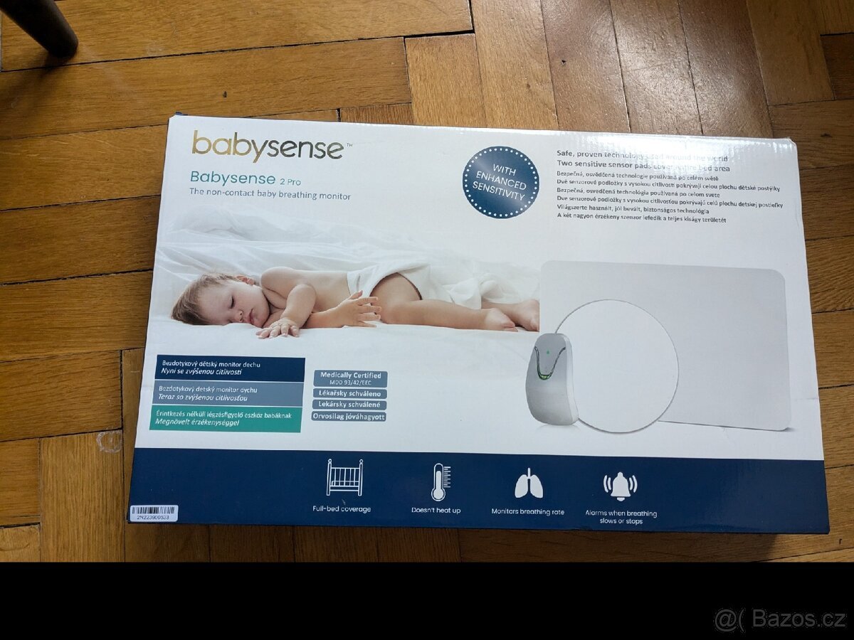 BabySense 2 Pro - dětský monitor dechu do postýlky