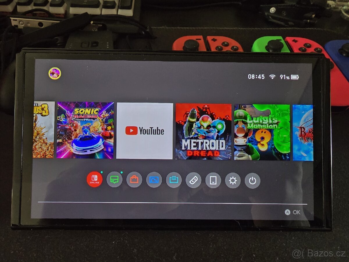 Nintendo Switch Oled Mario Red