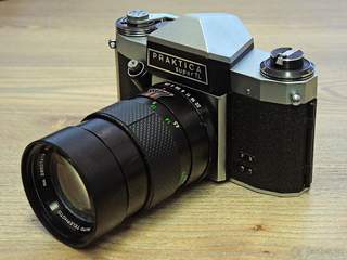 Praktica Super TL + Vivitar telephoto 2.8/135