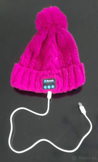 658 - Růžový kulich s integrovanými Bluetooth sluchátky