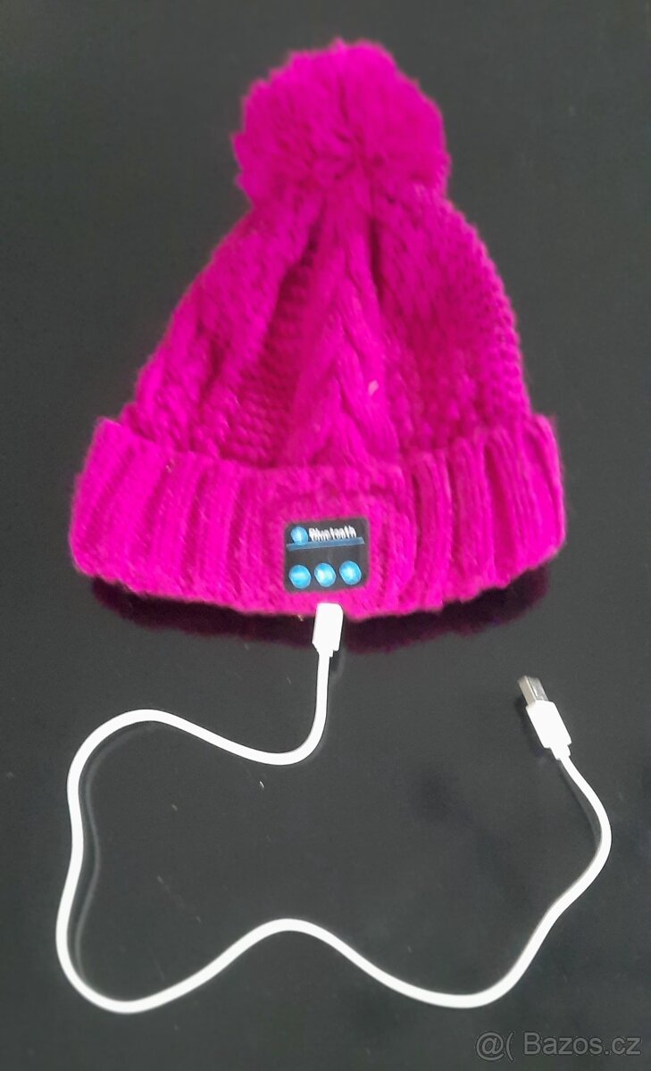 658 - Růžový kulich s integrovanými Bluetooth sluchátky
