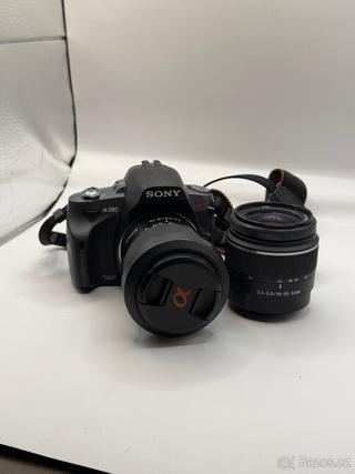 Foťák Sony Alpha a380+2 Objektiva
