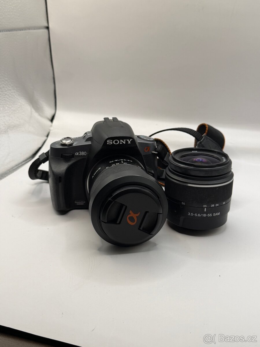 Foťák Sony Alpha a380+2 Objektiva