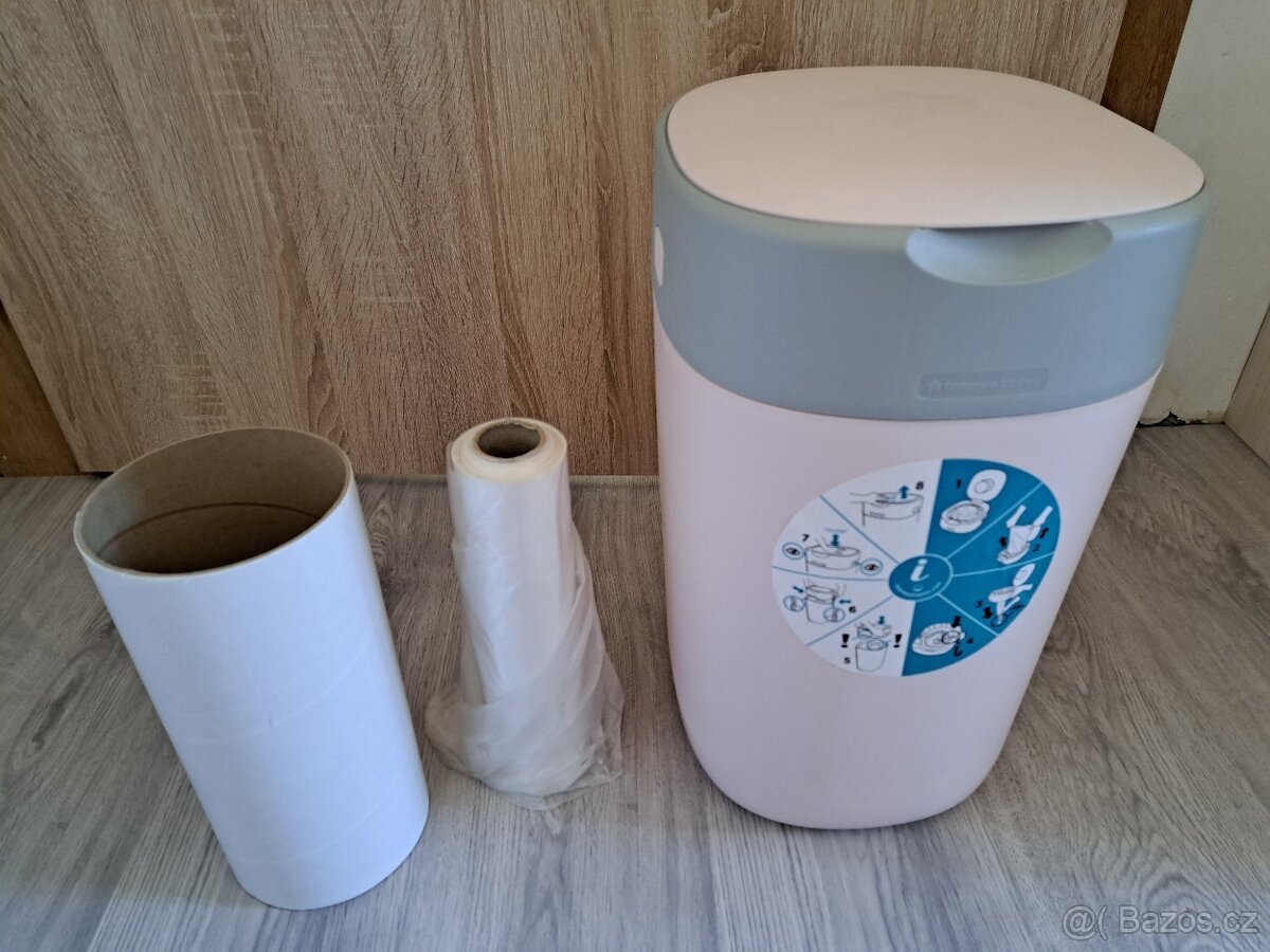 Koš na pleny Tommee Tippee Sangenic Twist & Click (růžový)
