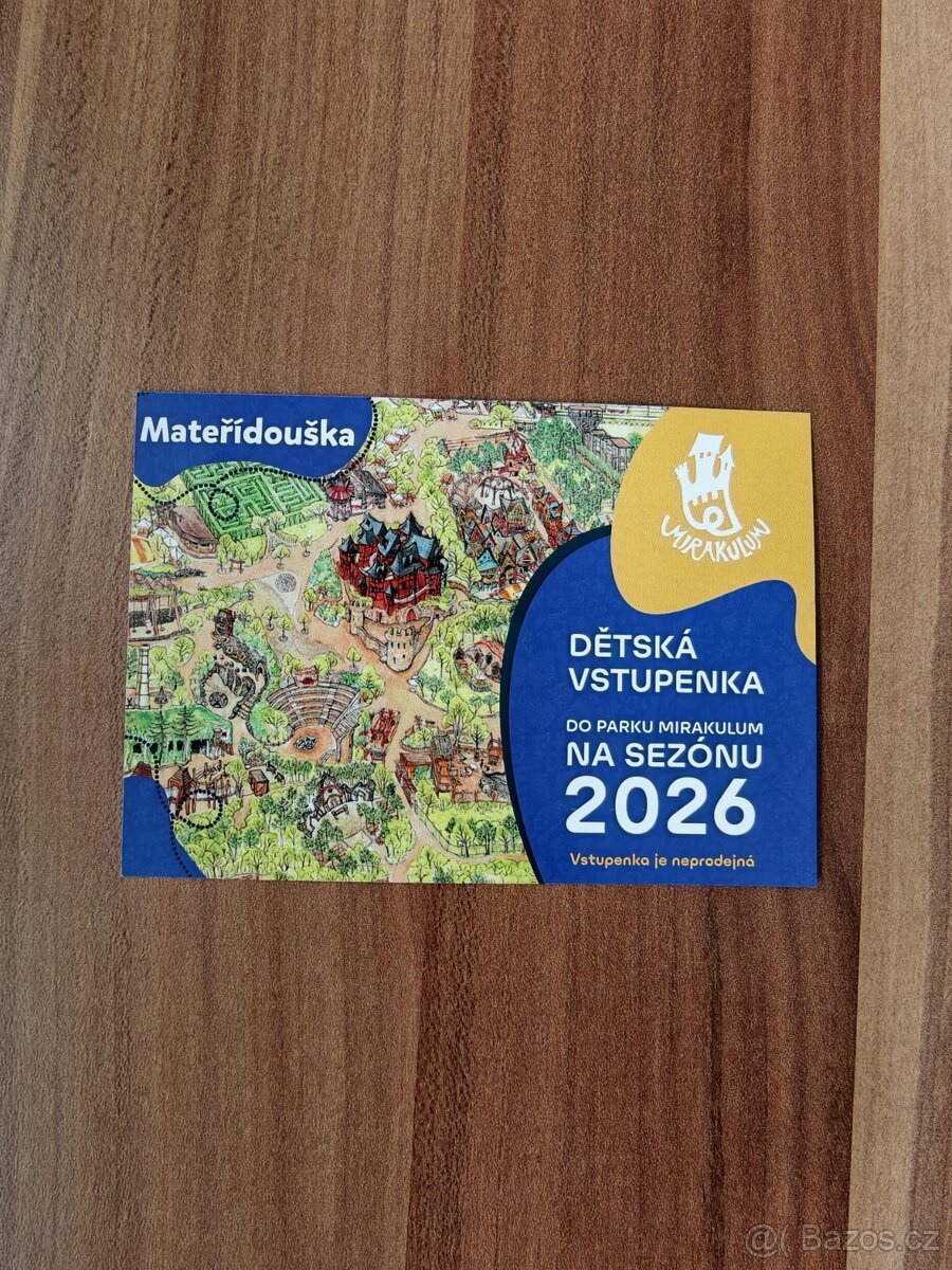 Dětské vstupenky Mirákulum