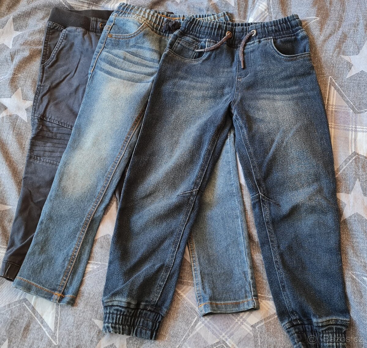 3x kalhoty vel. 110