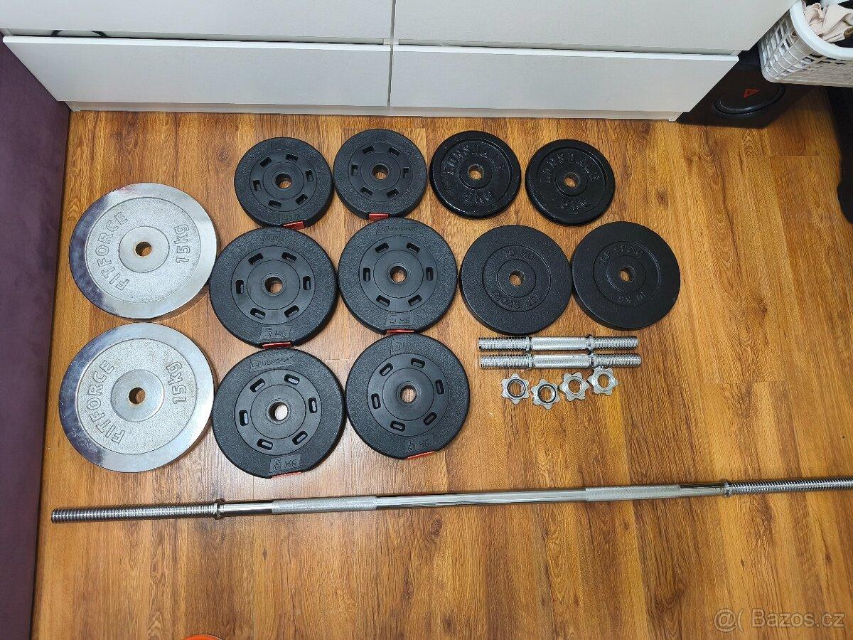 Činkový set – osa, jednoručky a kotouče