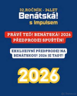 2x vstupenka Benatska