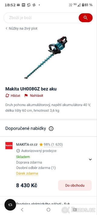 Makita XGT UH008GZ