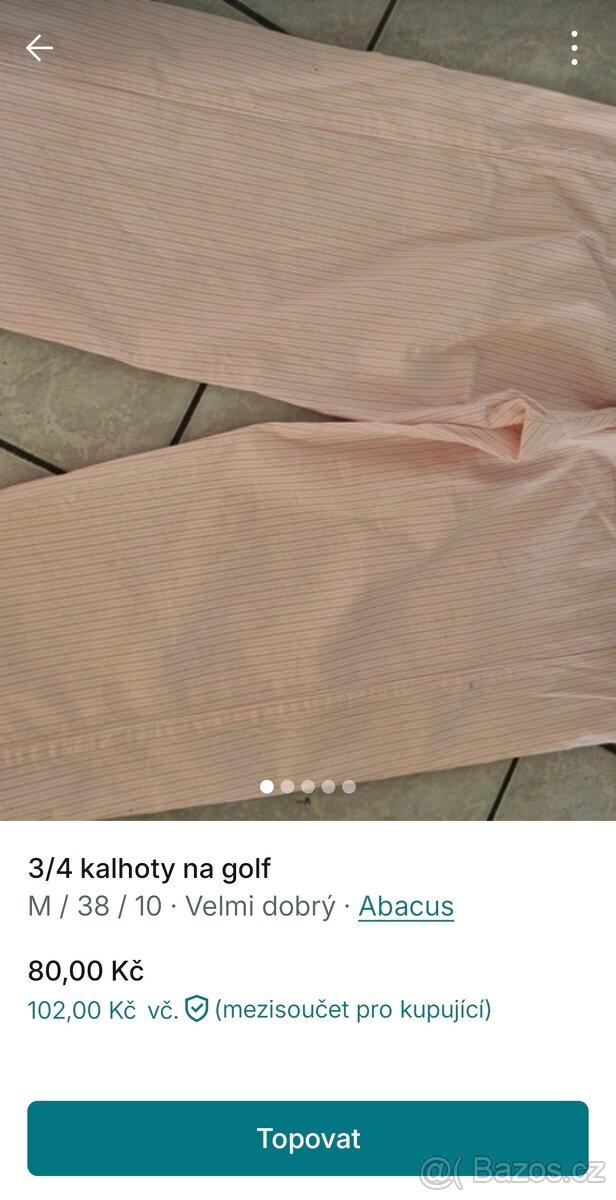 Kalhoty na golf Abacus