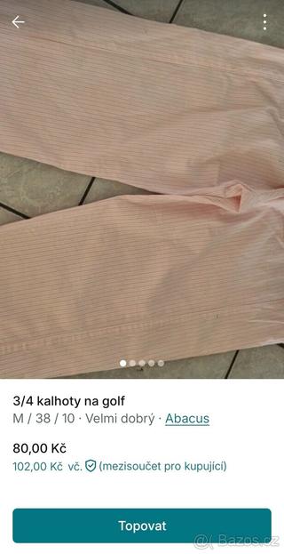 Kalhoty na golf Abacus