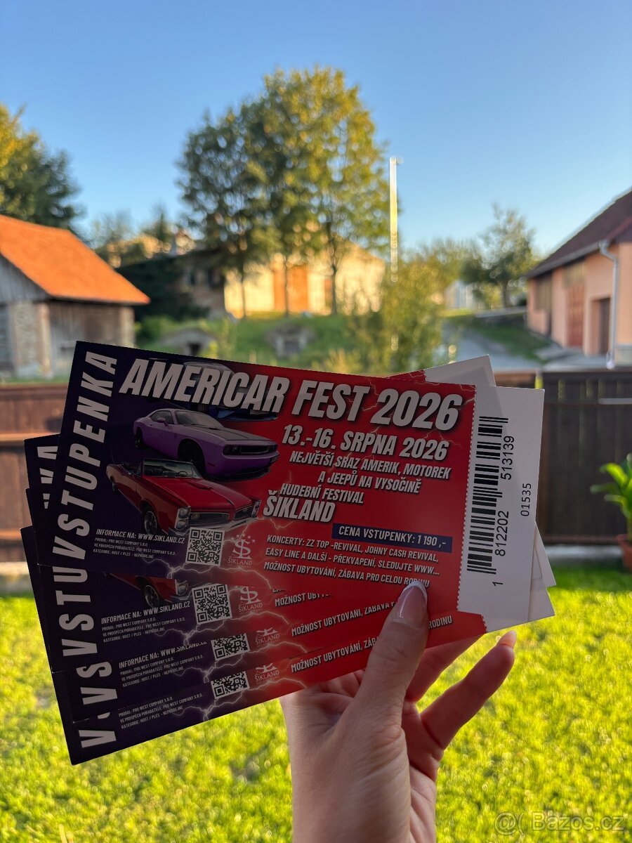 Americar Fest 2026 - Šikland 13.-16.8.2026