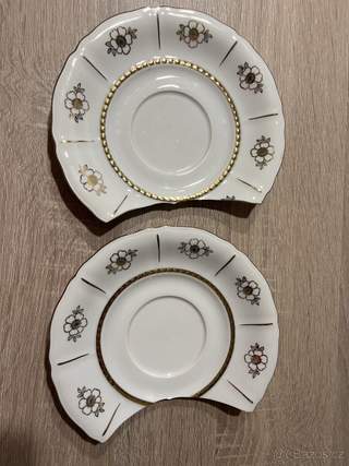 Starožitný podšálek, šálek, hrneček, porcelan, retro