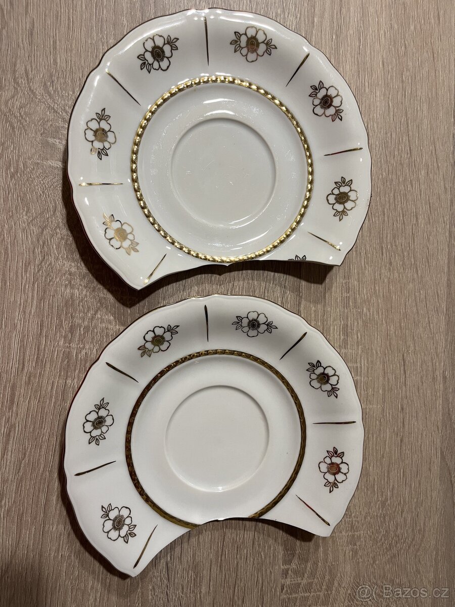 Starožitný podšálek, šálek, hrneček, porcelan, retro