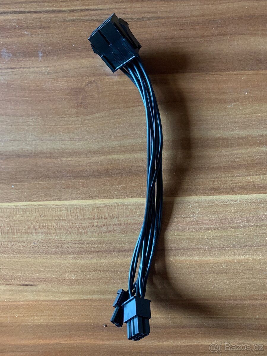 8 pin to 6+2 pin, 16cm, extension kabel