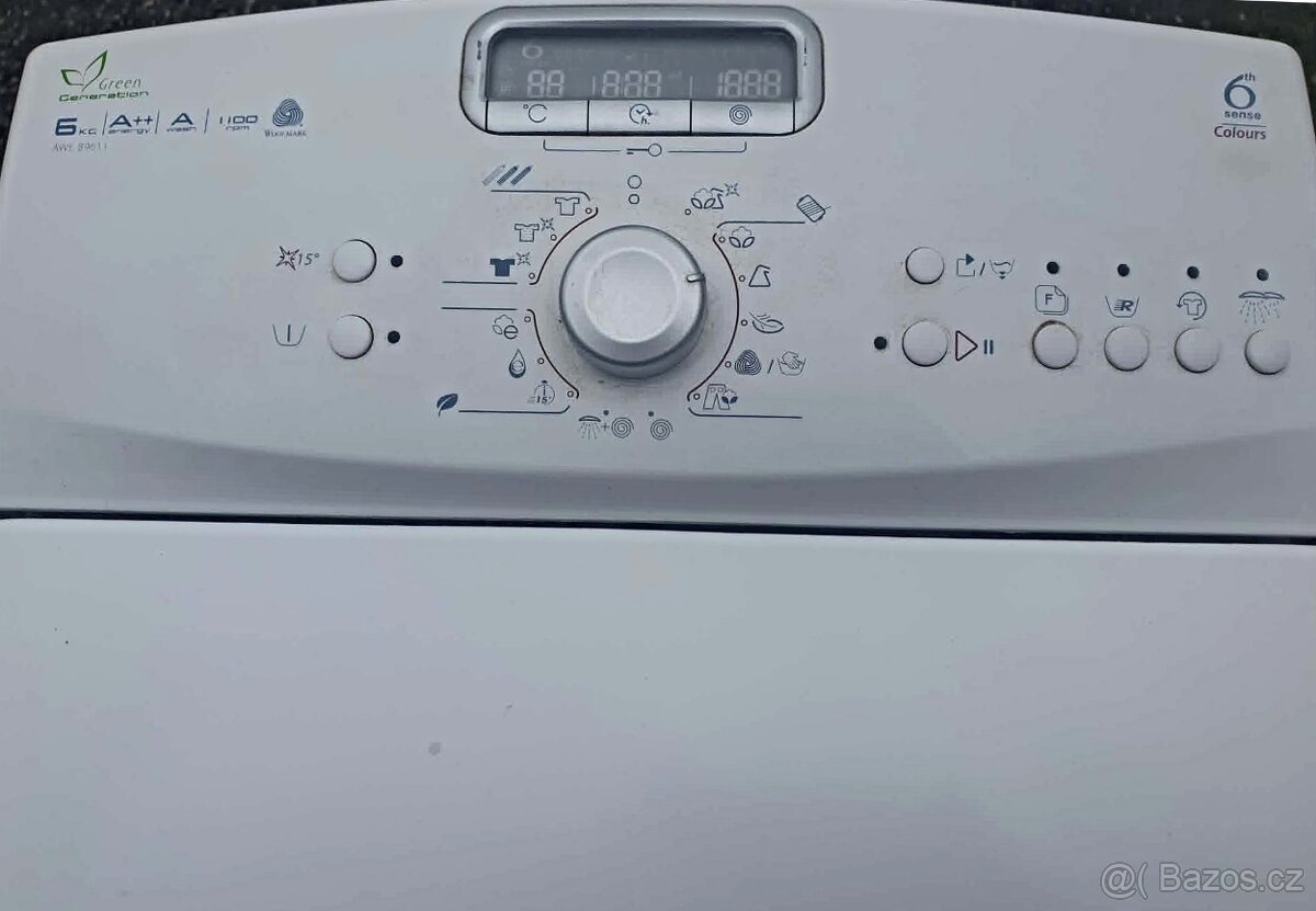 PRACKA WWHIRLPOOL,HORNI PLNENI,6KG,PLNE FUNKCNI,A++