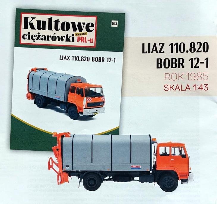 LIAZ 110 Bobr popeláři 1:43 DEA