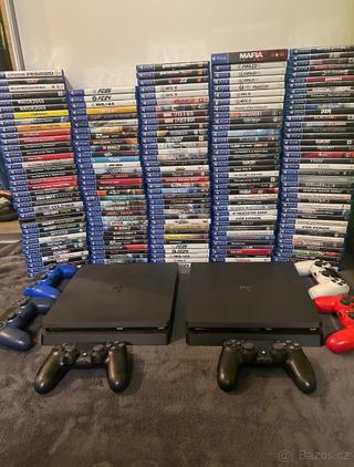 -Sony playstation 4 slim - jet black (model cuh 22xx)