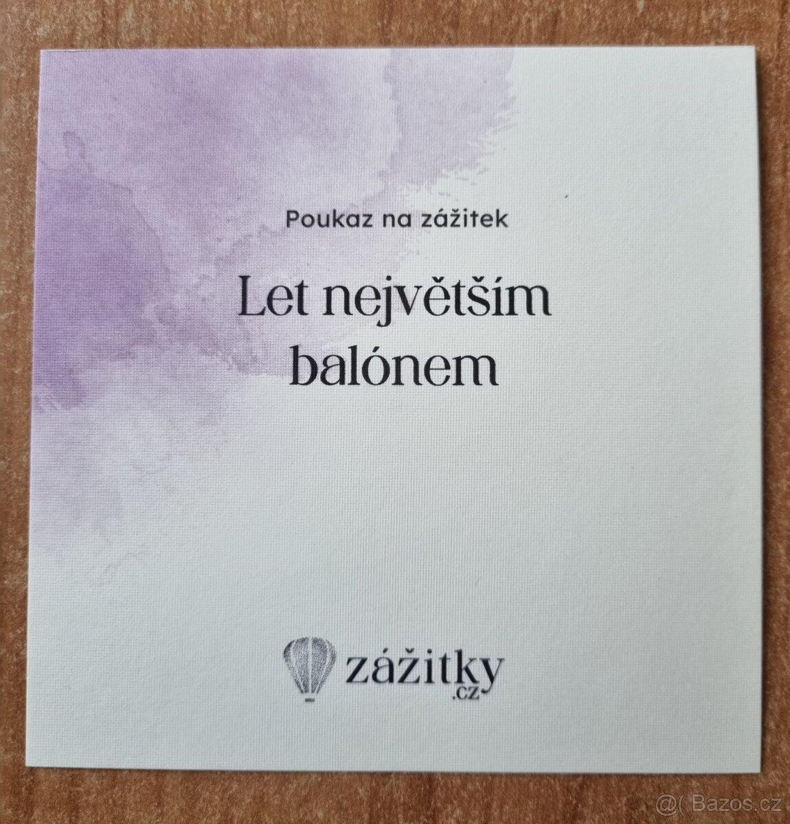 Let balónem pro 2 osoby