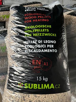 Dřevní pelety A1 ENplus 10,5 kč/kg