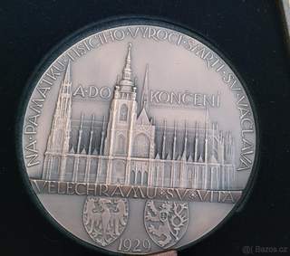 1kg Cu medaile – Dokončení chrámu sv. Víta (2024) –
