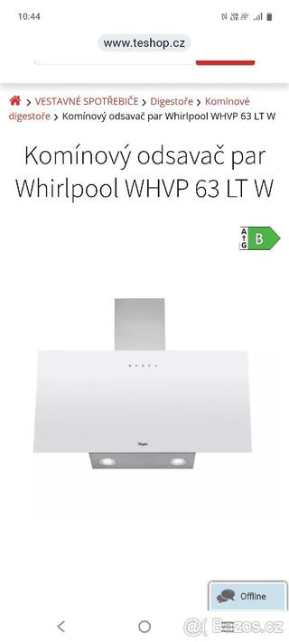 Komínový odsavač par Whirlpool