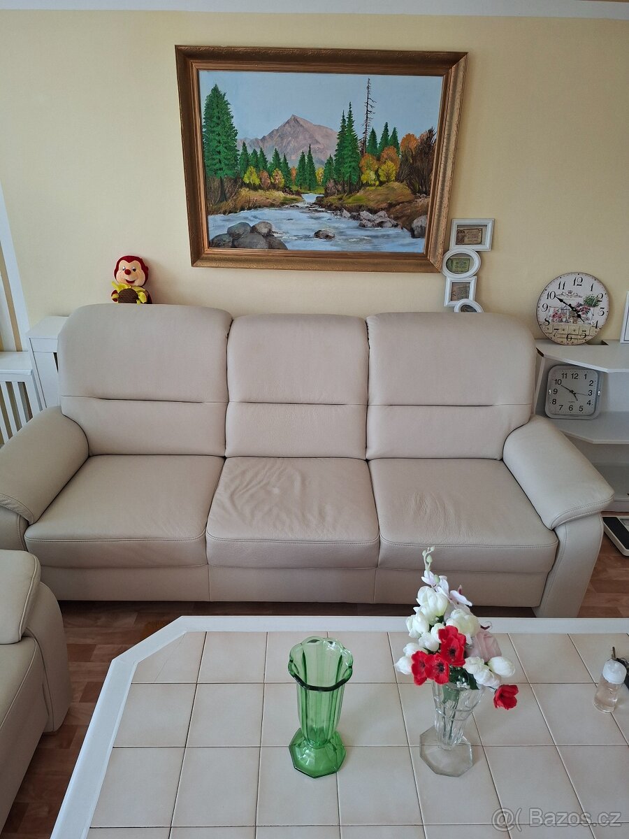 Kožená sedačka