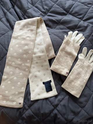 Set šála a rukavice Tommy Hilfiger