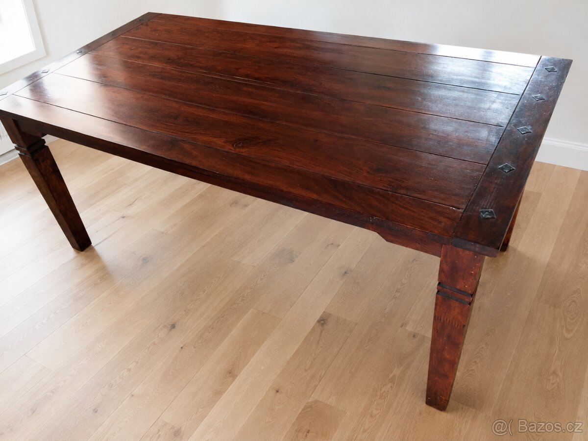Masivní jídelní stůl 180 × 90 cm -SLEVA