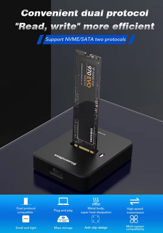 Externí box SSD NVMe M2 10 Gbps USB Typ C 3.2