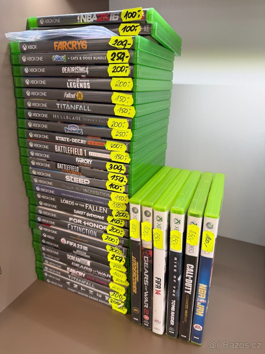 Originální hry na xbox one a xbox 360