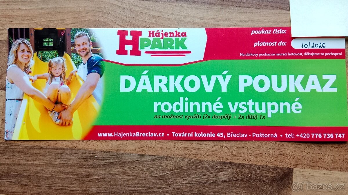Dárkový poukaz do lanového parku Hájenka