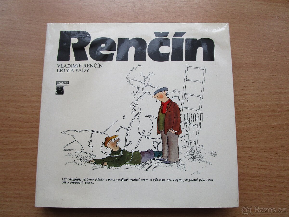Vladimír Renčín - Lety a pády, kreslené vtipy, pěkný stav