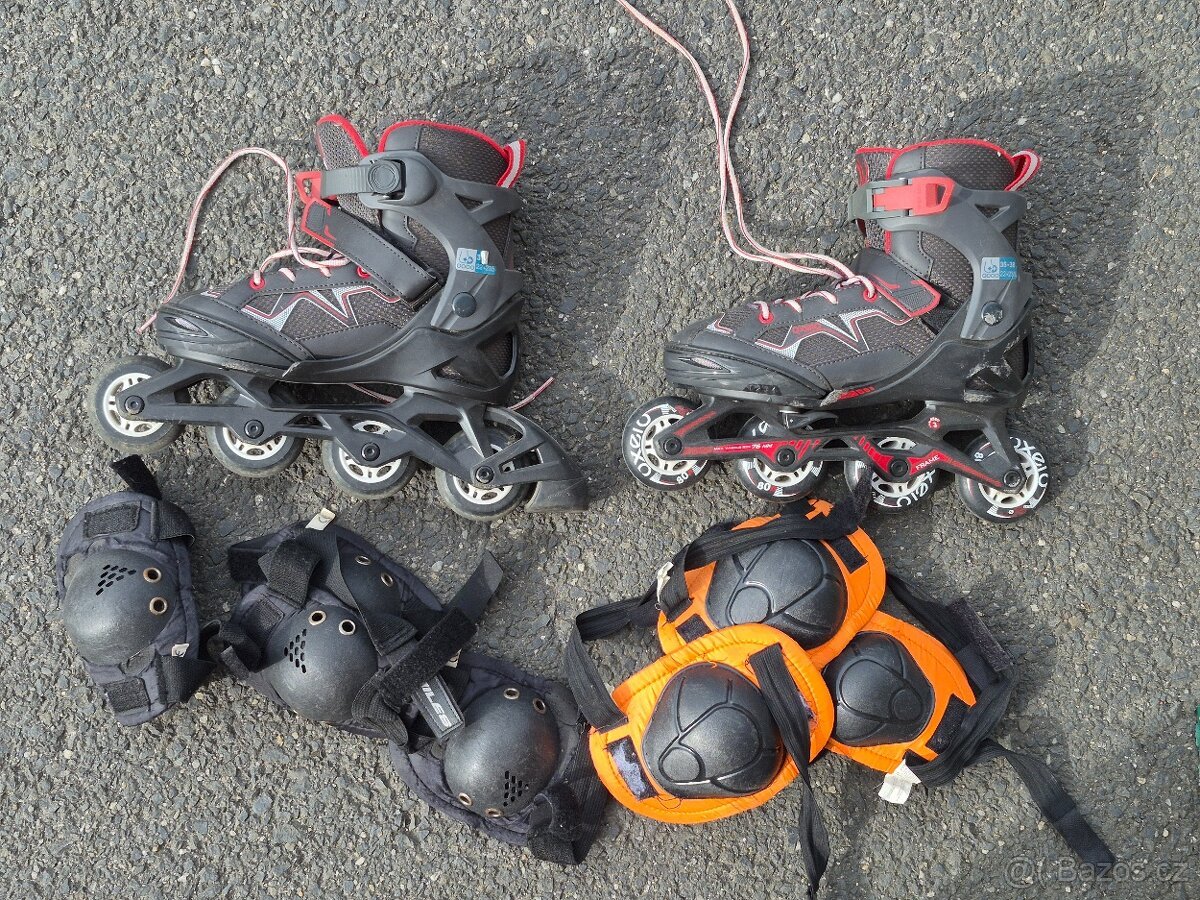 Dětské inline brusle Oxelo 35-38