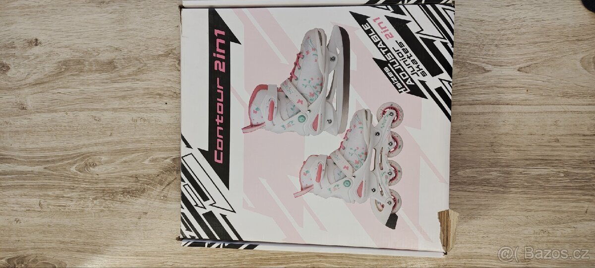 Dívčí brusle Zealot Contour 2in1 vel 33 -36