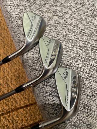 Callaway Jaws Raw Face CHROME na grafitu, RH, 48/54/58