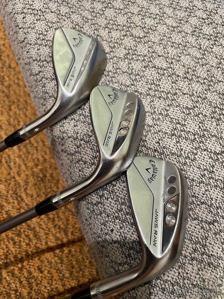 Callaway Jaws Raw Face CHROME na grafitu, RH, 48/54/58