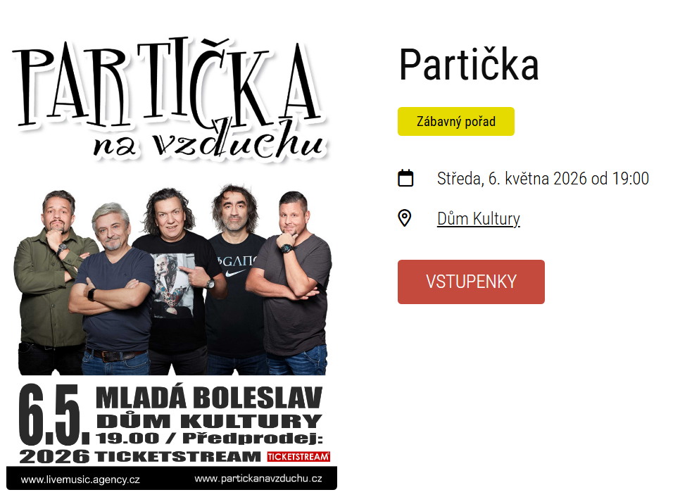 Partička v Mladé Boleslavi 6.5.2026