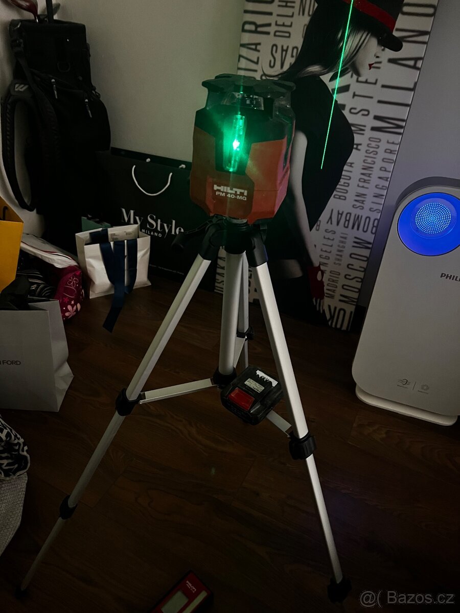 Multiliniový laser Hilti PM 40 MG po kalibraci