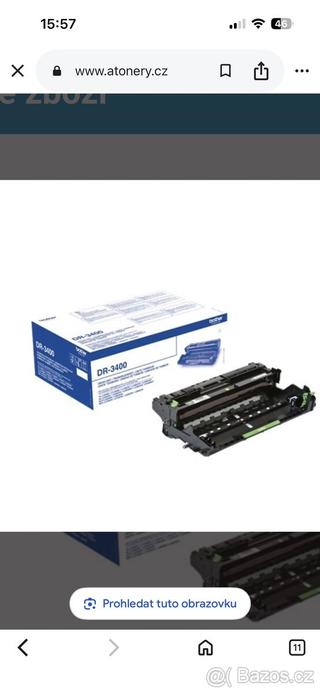 černá) Brother DR3400 - optická jednotka, black (černá