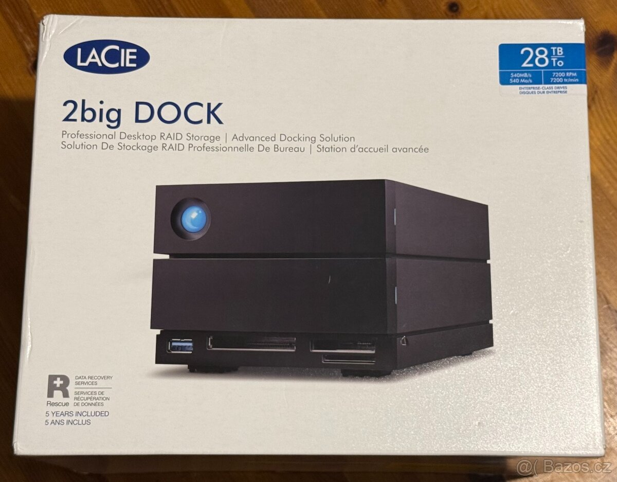 LaCie 2big Dock 28TB (2x14TB) TB3 USB3.2G2 (STLG28000400)
